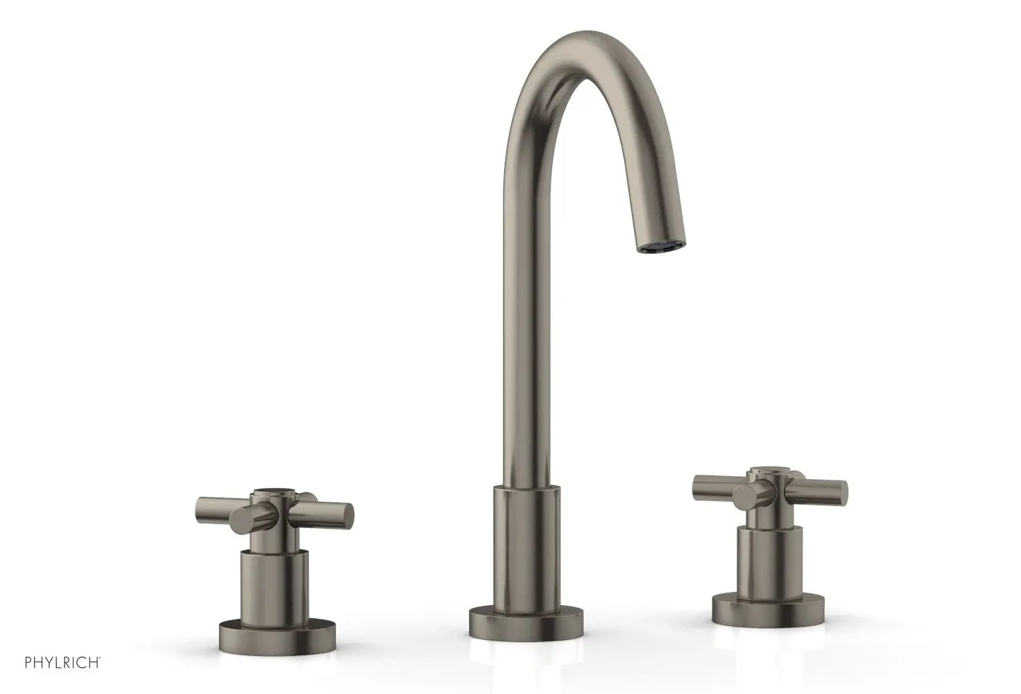 Phylrich BASIC Widespread Faucet, 10 1/2" High Spout, Tubular Cross Handles by Phylrich