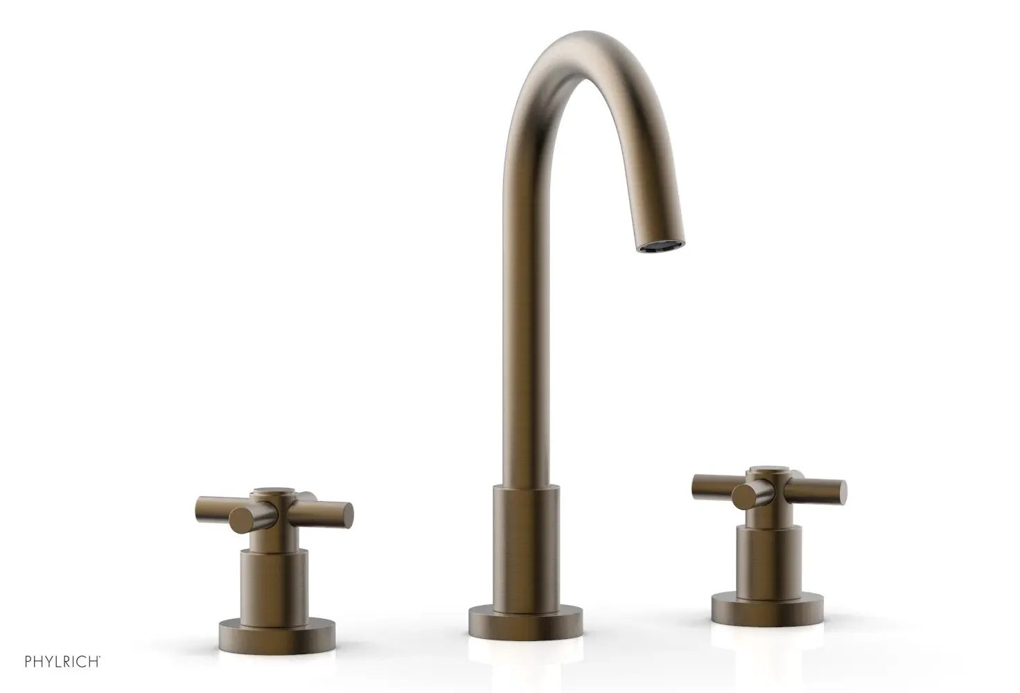 Phylrich BASIC Widespread Faucet, 10 1/2" High Spout, Tubular Cross Handles by Phylrich