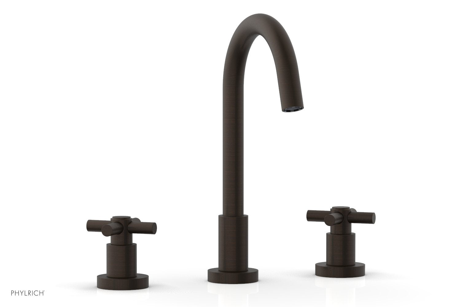 Phylrich BASIC Widespread Faucet, 10 1/2" High Spout, Tubular Cross Handles