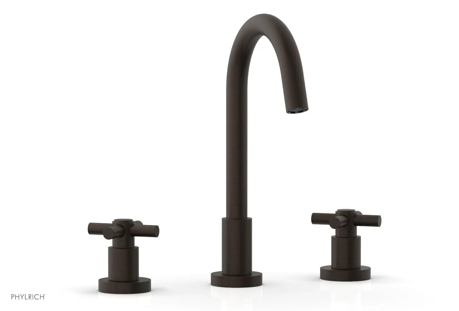 Phylrich BASIC Widespread Faucet, 10 1/2" High Spout, Tubular Cross Handles by Phylrich