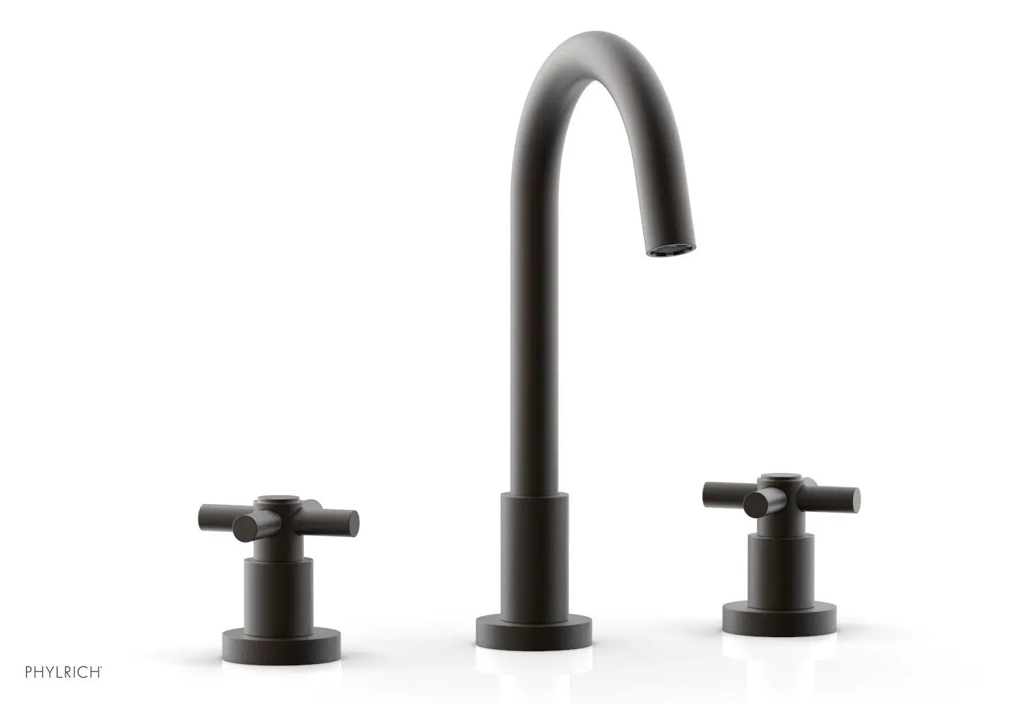 Phylrich BASIC Widespread Faucet, 10 1/2" High Spout, Tubular Cross Handles by Phylrich
