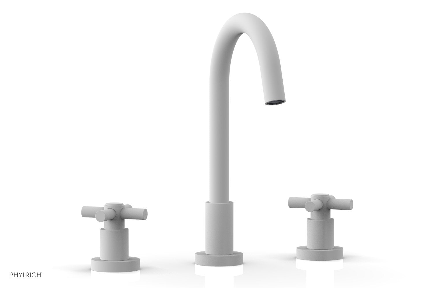 Phylrich BASIC Widespread Faucet, 10 1/2" High Spout, Tubular Cross Handles