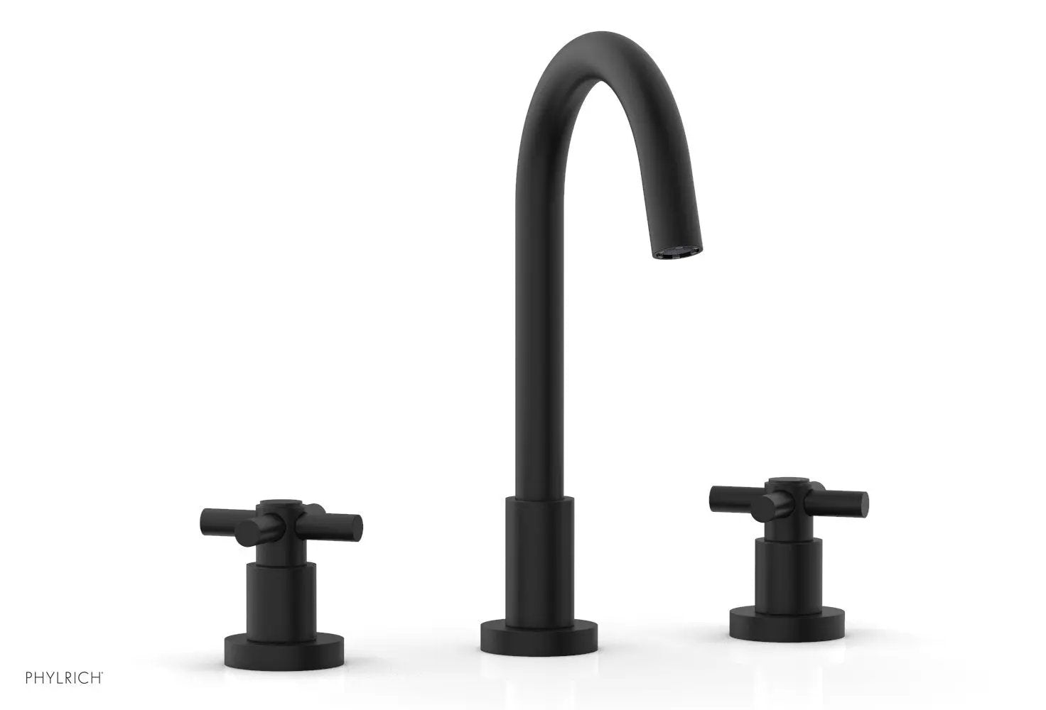 Phylrich BASIC Widespread Faucet, 10 1/2" High Spout, Tubular Cross Handles by Phylrich