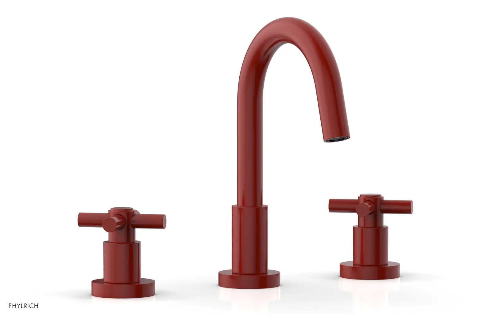 Phylrich BASIC Widespread Faucet, 8 1/2" High Spout, Tubular Cross Handles by Phylrich