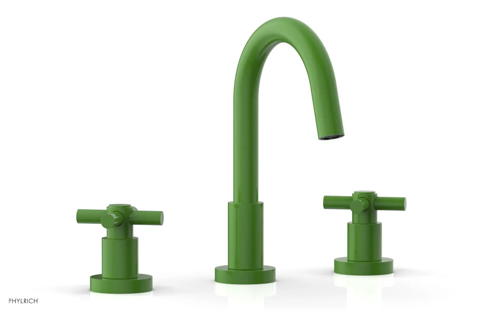 Phylrich BASIC Widespread Faucet, 8 1/2" High Spout, Tubular Cross Handles by Phylrich