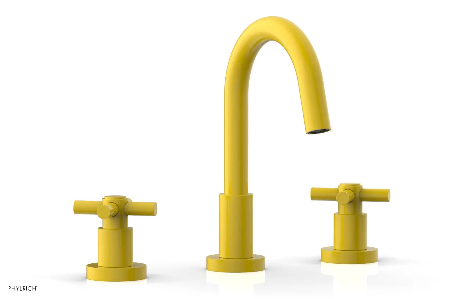 Phylrich BASIC Widespread Faucet, 8 1/2" High Spout, Tubular Cross Handles by Phylrich