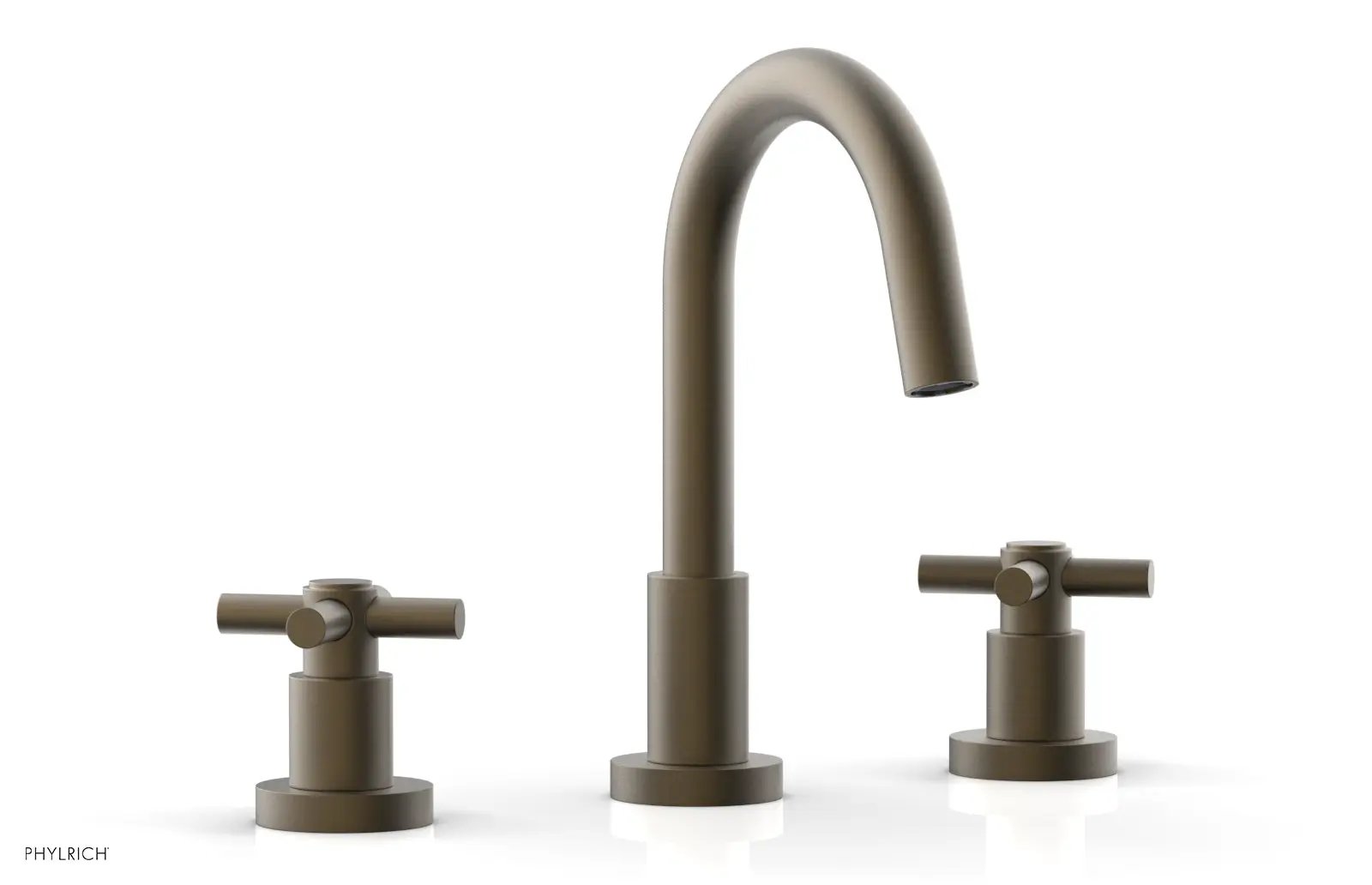 Phylrich BASIC Widespread Faucet, 8 1/2" High Spout, Tubular Cross Handles by Phylrich
