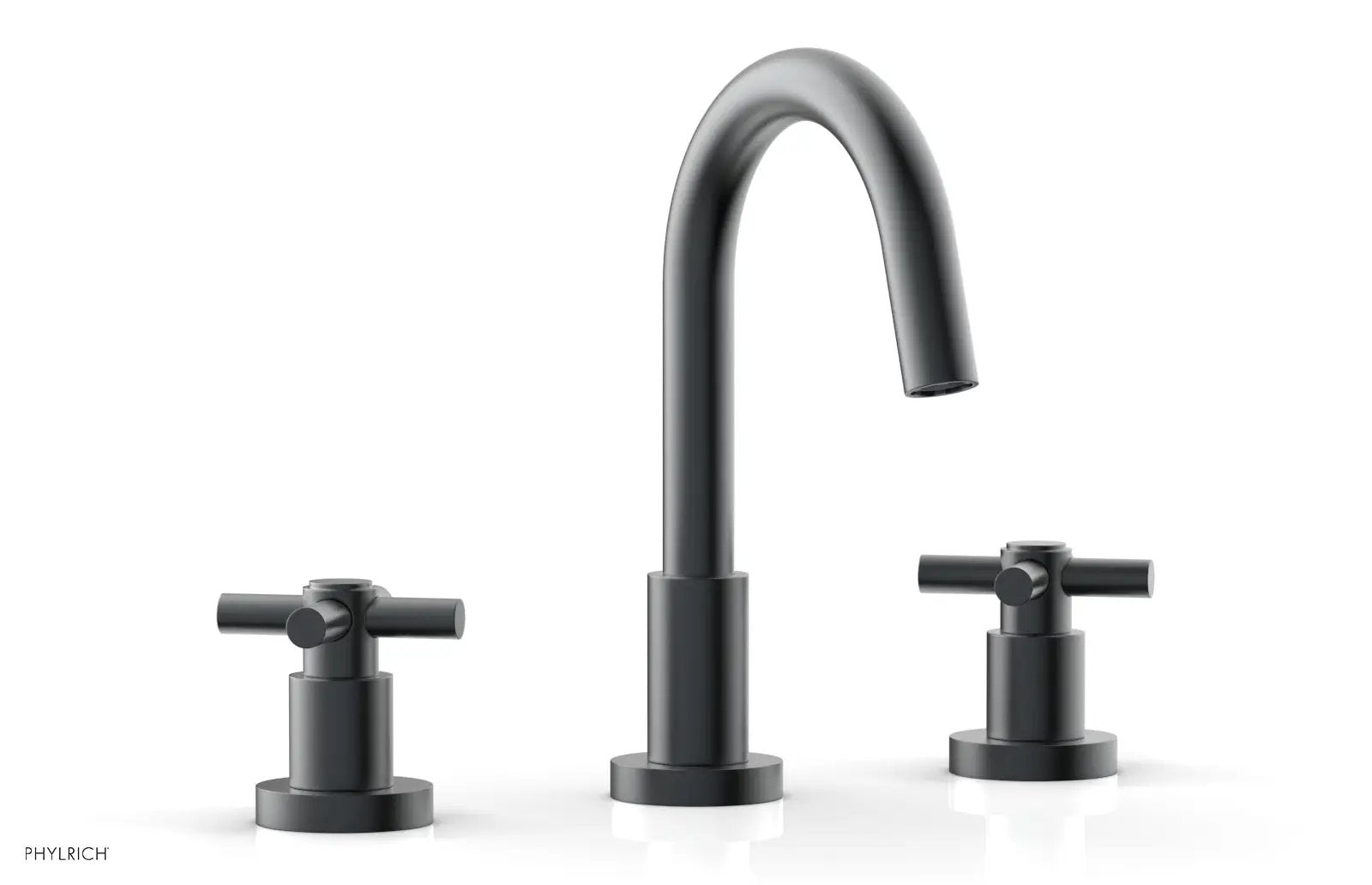Phylrich BASIC Widespread Faucet, 8 1/2" High Spout, Tubular Cross Handles by Phylrich
