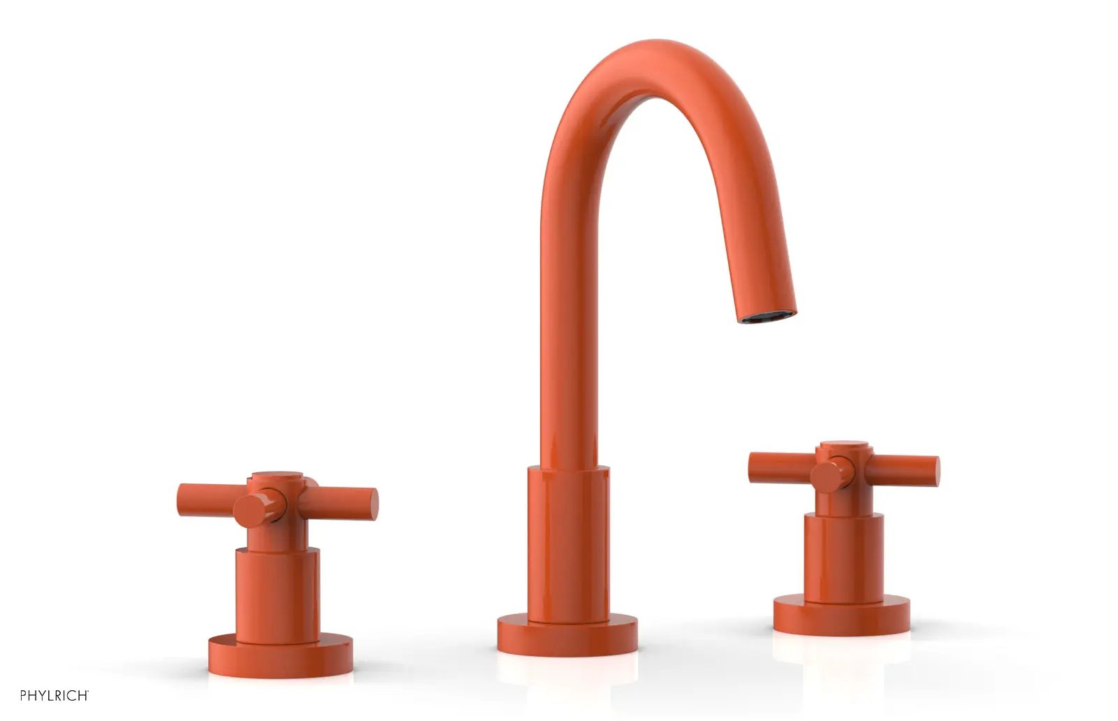 Phylrich BASIC Widespread Faucet, 8 1/2" High Spout, Tubular Cross Handles by Phylrich