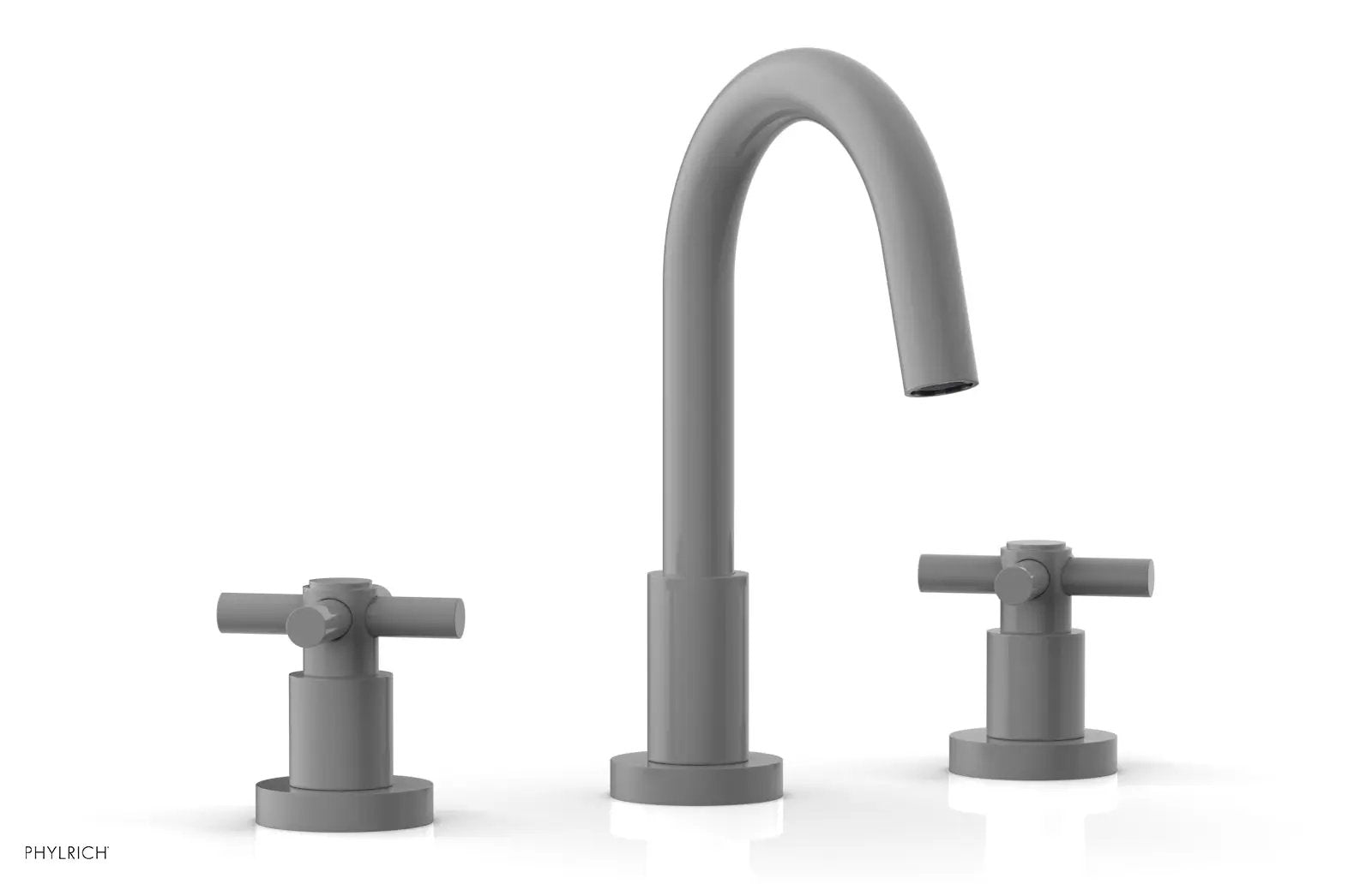Phylrich BASIC Widespread Faucet, 8 1/2" High Spout, Tubular Cross Handles by Phylrich