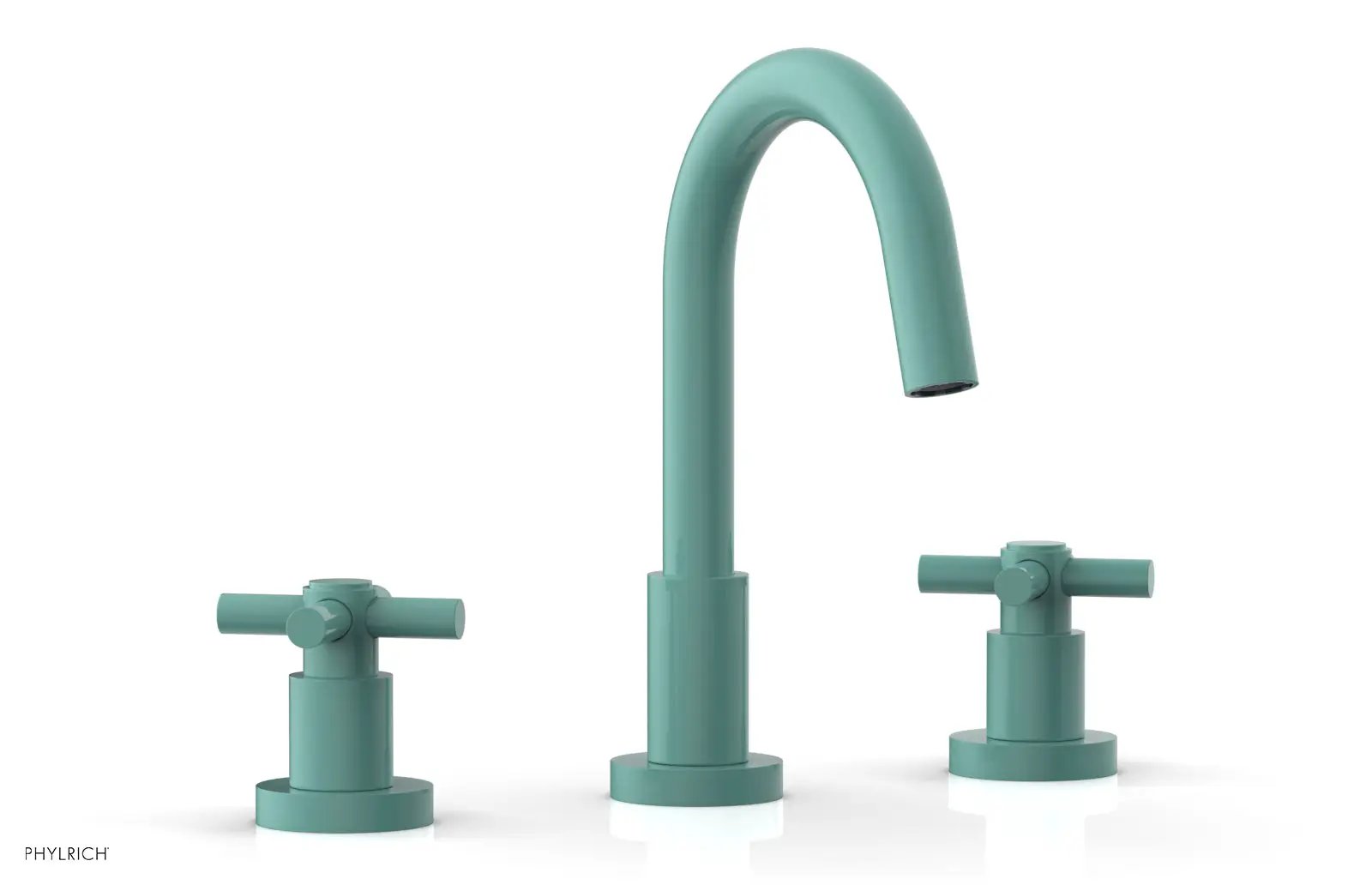 Phylrich BASIC Widespread Faucet, 8 1/2" High Spout, Tubular Cross Handles by Phylrich