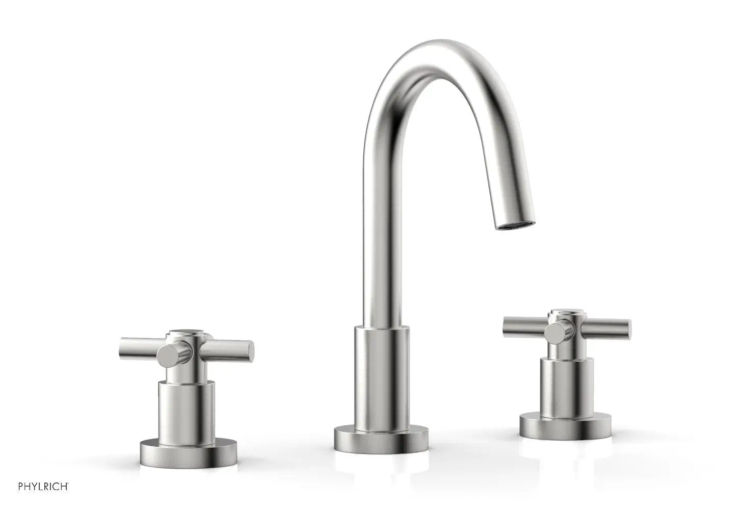 Phylrich BASIC Widespread Faucet, 8 1/2" High Spout, Tubular Cross Handles by Phylrich
