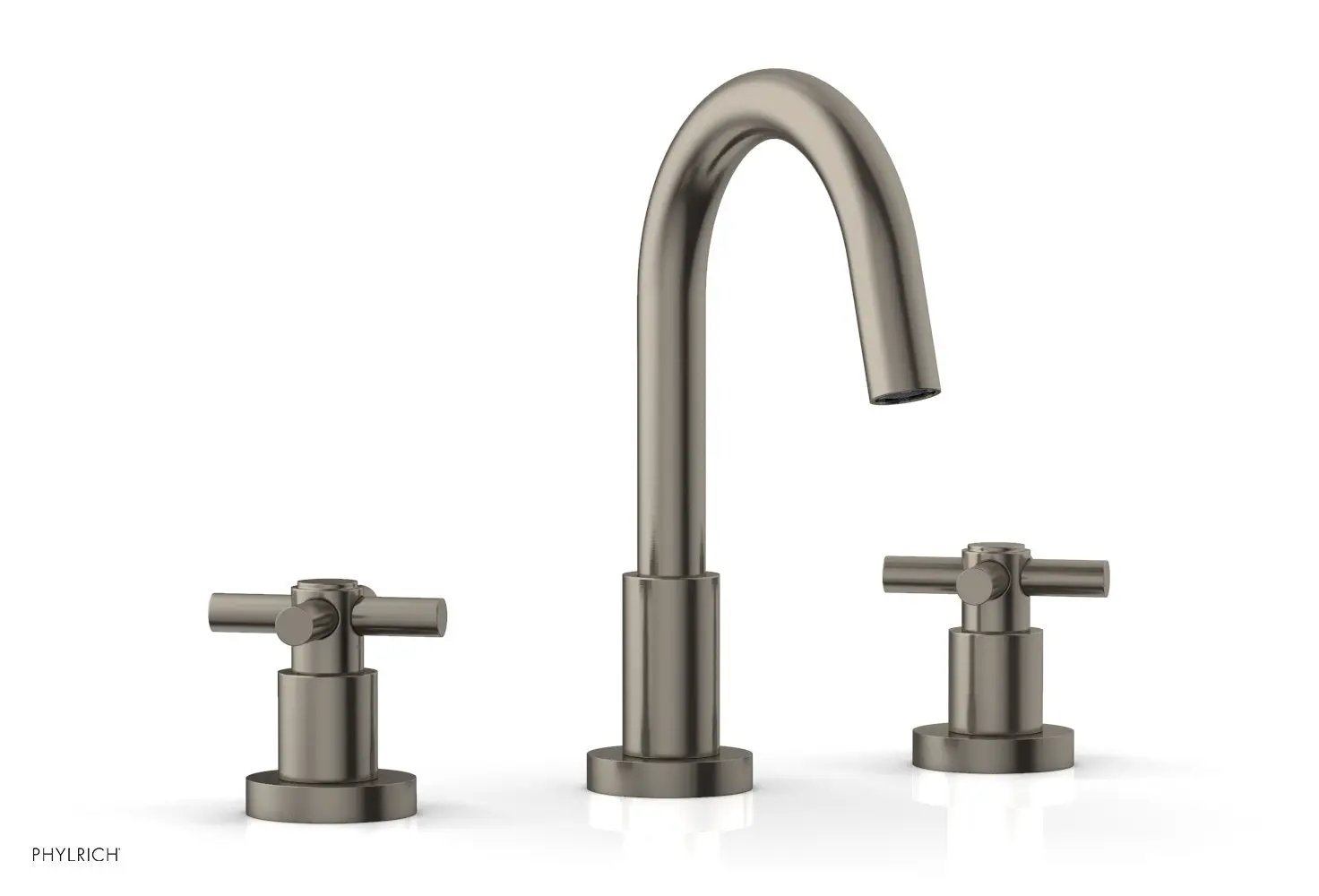 Phylrich BASIC Widespread Faucet, 8 1/2" High Spout, Tubular Cross Handles by Phylrich