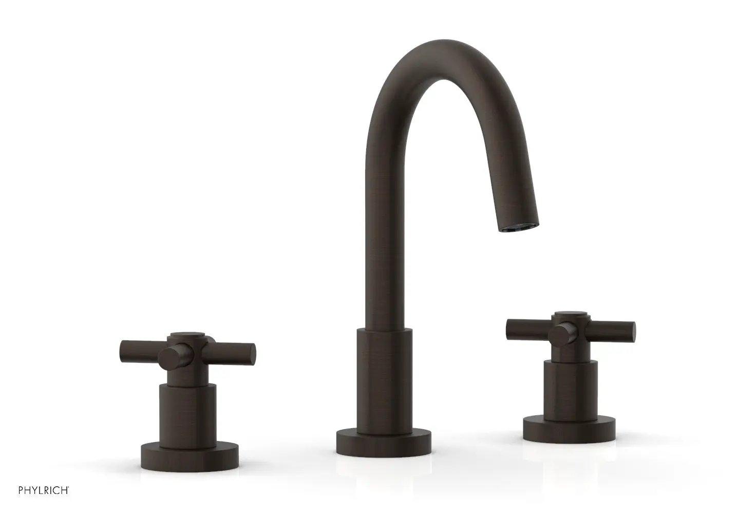 Phylrich BASIC Widespread Faucet, 8 1/2" High Spout, Tubular Cross Handles by Phylrich