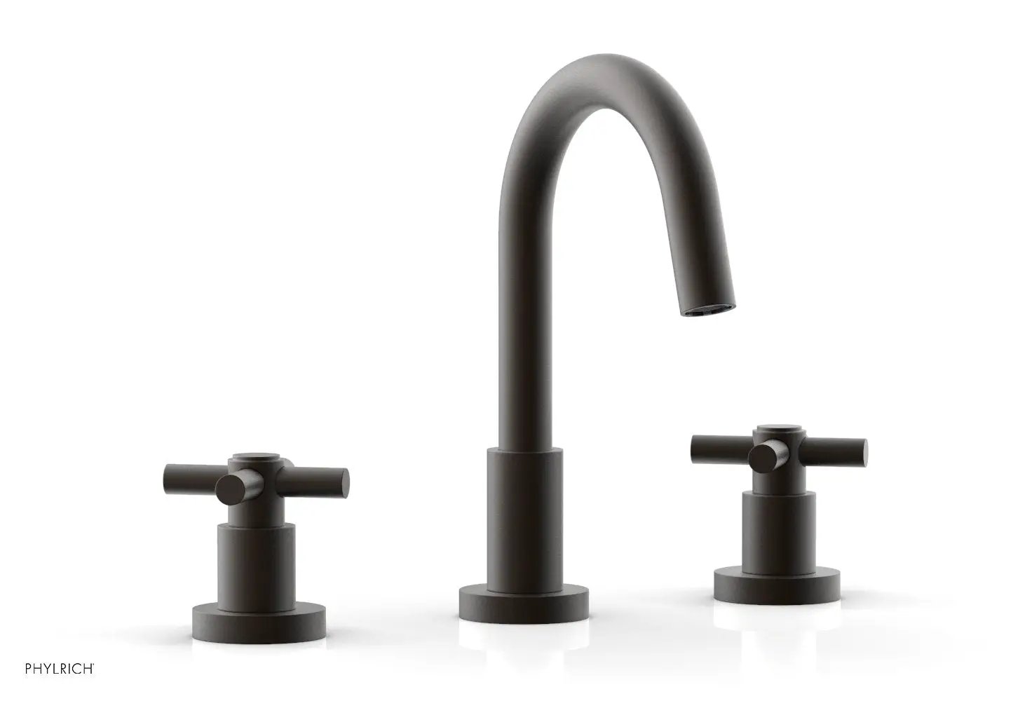 Phylrich BASIC Widespread Faucet, 8 1/2" High Spout, Tubular Cross Handles by Phylrich