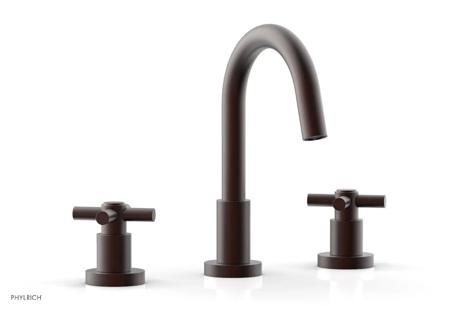 Phylrich BASIC Widespread Faucet, 8 1/2" High Spout, Tubular Cross Handles by Phylrich
