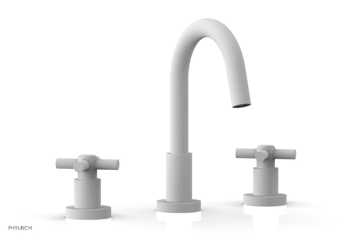Phylrich BASIC Widespread Faucet, 8 1/2" High Spout, Tubular Cross Handles by Phylrich