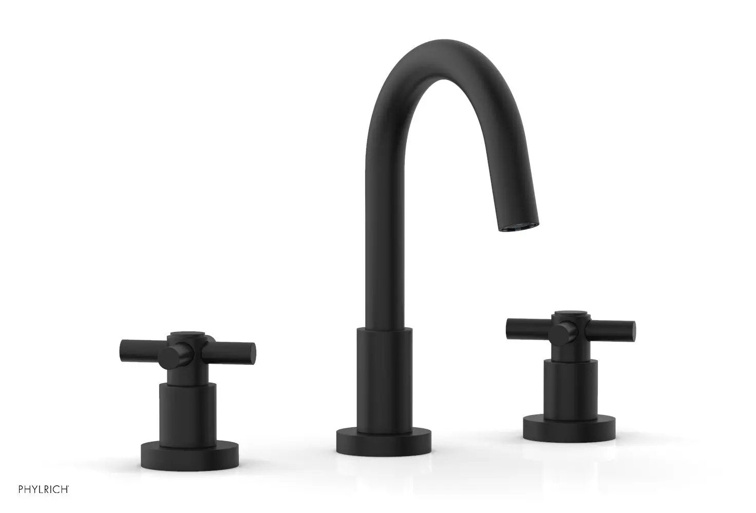 Phylrich BASIC Widespread Faucet, 8 1/2" High Spout, Tubular Cross Handles by Phylrich