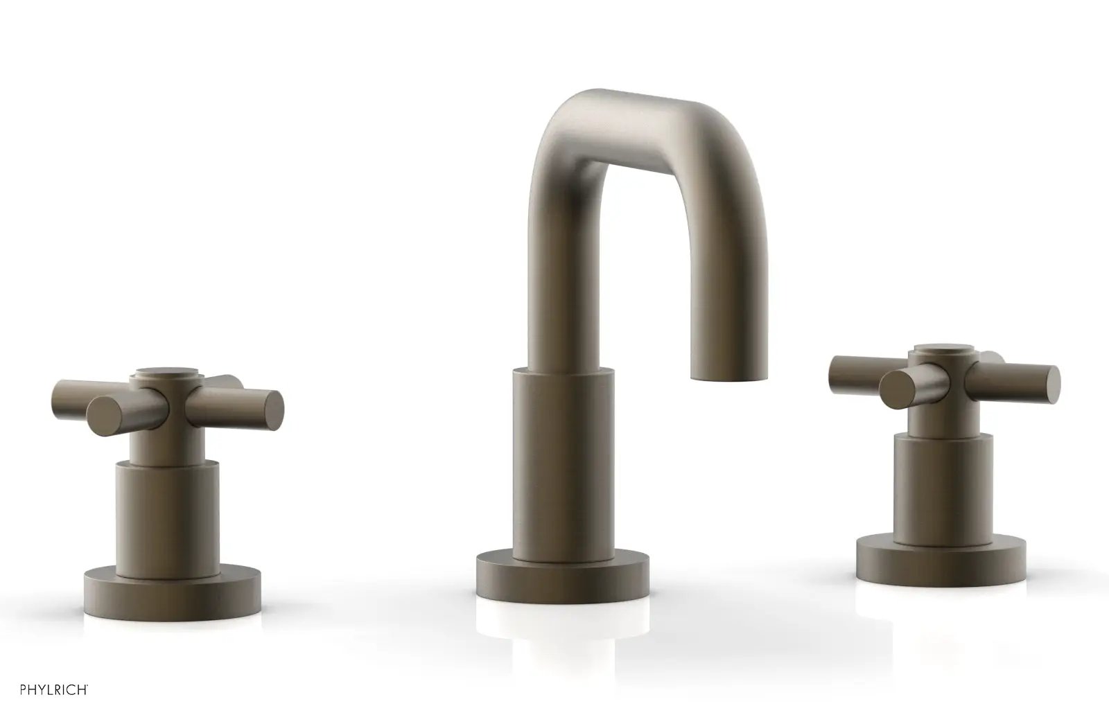 Phylrich BASIC Widespread Faucet, 6 3/8" High Spout, Tubular Cross Handles by Phylrich