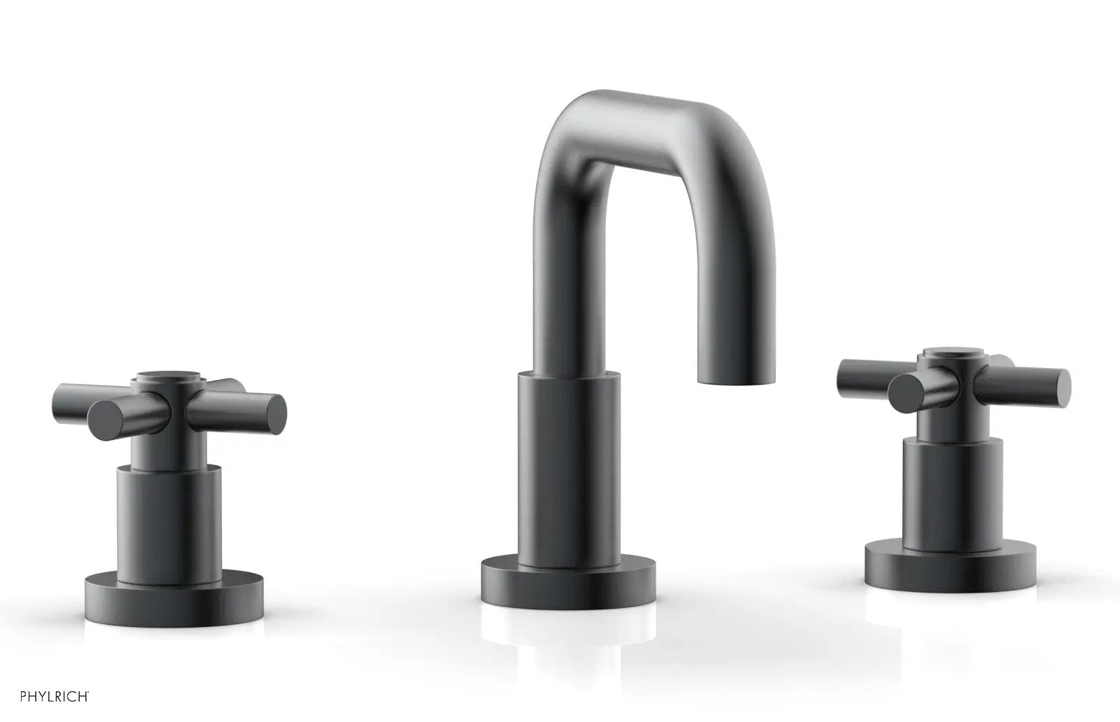 Phylrich BASIC Widespread Faucet, 6 3/8" High Spout, Tubular Cross Handles by Phylrich