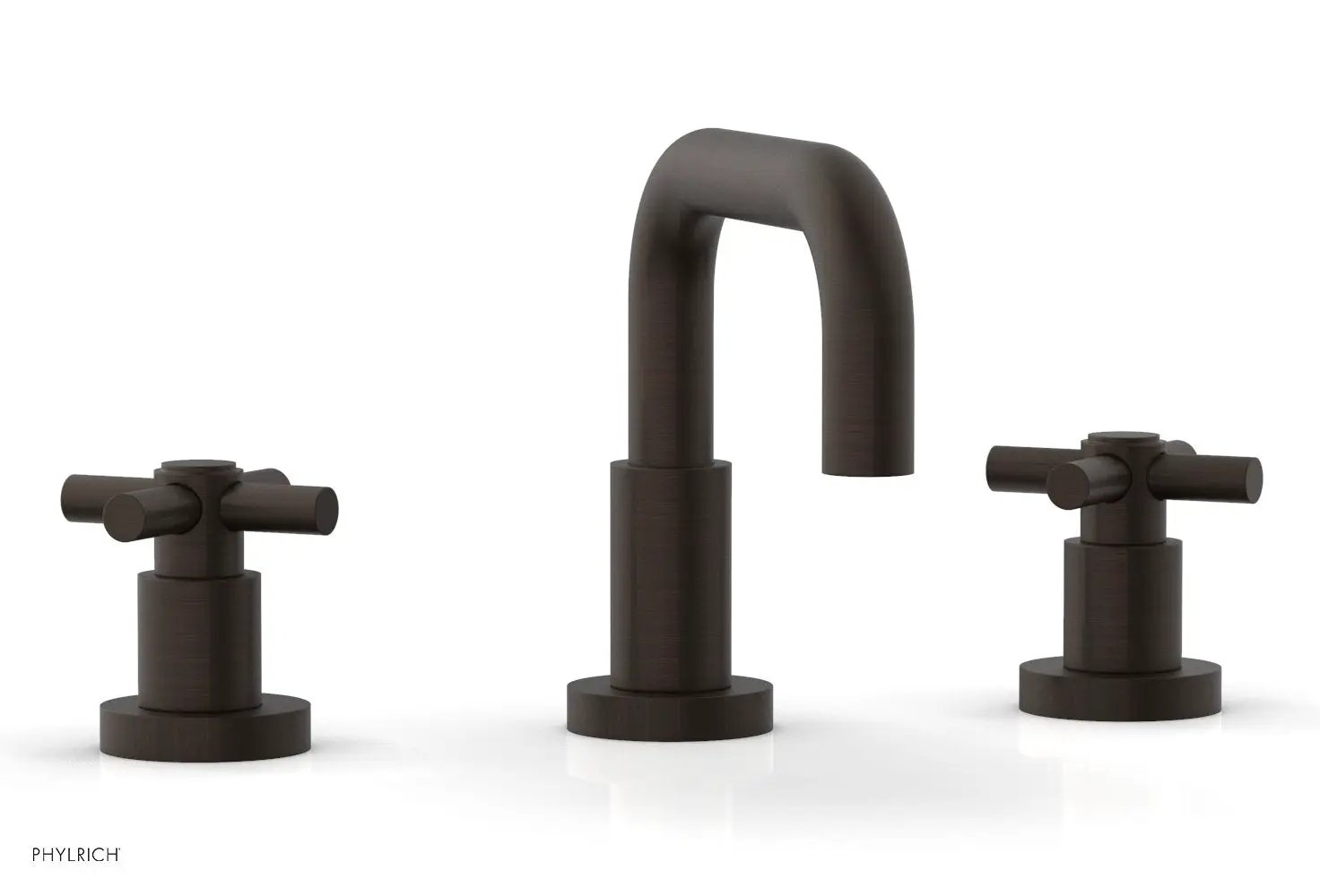 Phylrich BASIC Widespread Faucet, 6 3/8" High Spout, Tubular Cross Handles by Phylrich