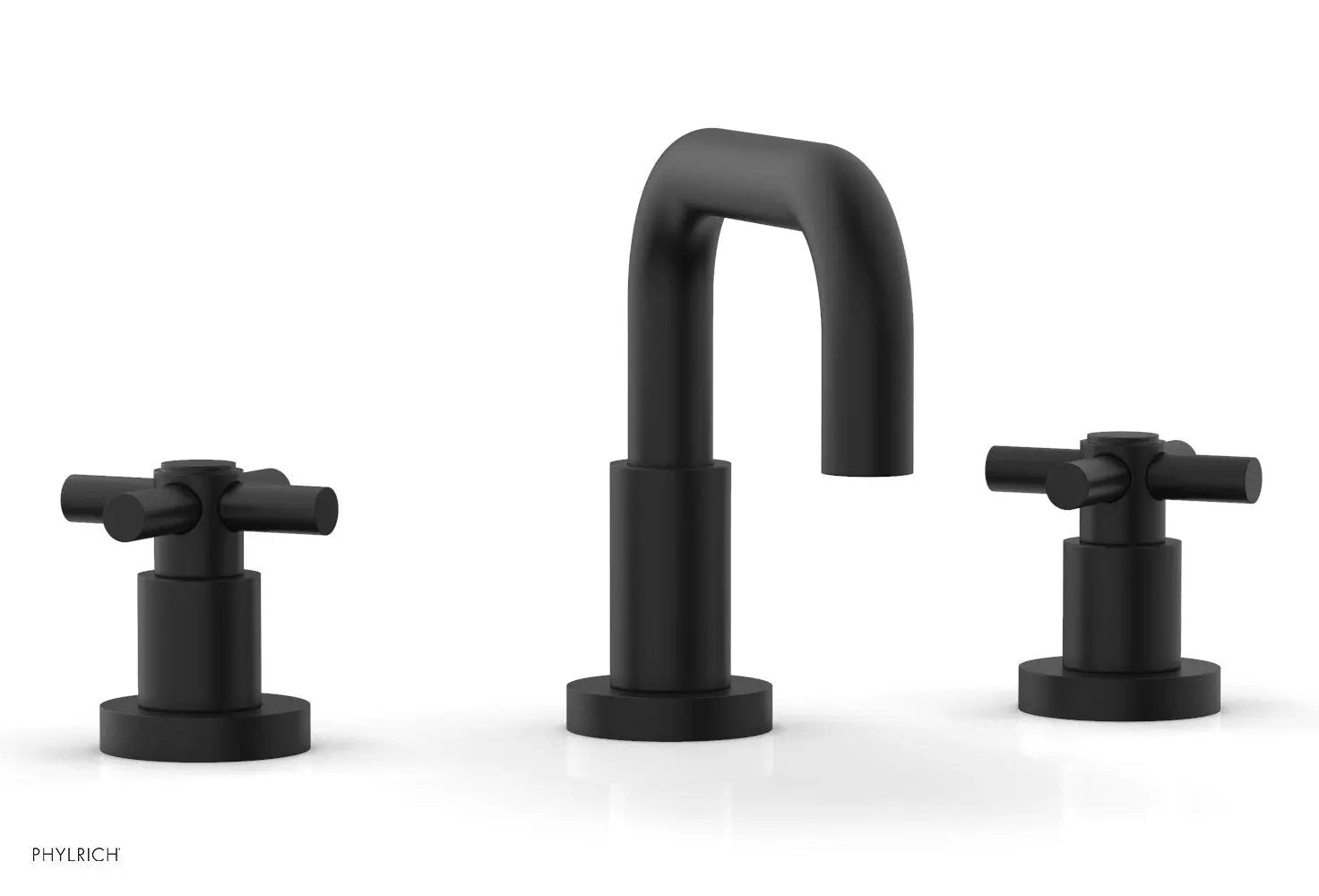 Phylrich BASIC Widespread Faucet, 6 3/8" High Spout, Tubular Cross Handles by Phylrich
