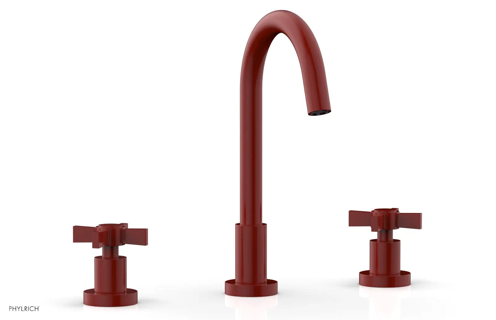 Phylrich BASIC Widespread Faucet, 10 1/2" High Spout, Blade Cross Handles by Phylrich