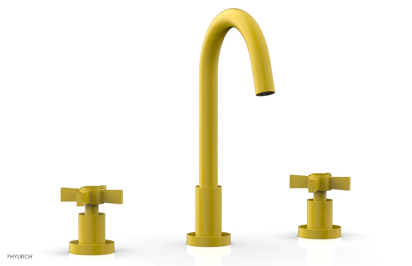 Phylrich BASIC Widespread Faucet, 10 1/2" High Spout, Blade Cross Handles by Phylrich