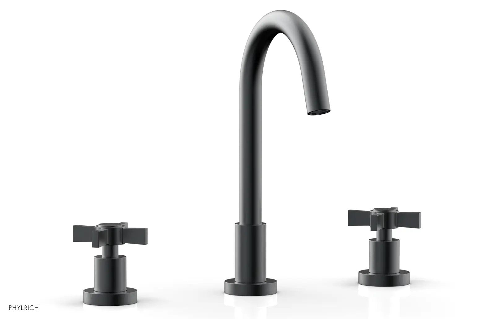 Phylrich BASIC Widespread Faucet, 10 1/2" High Spout, Blade Cross Handles by Phylrich