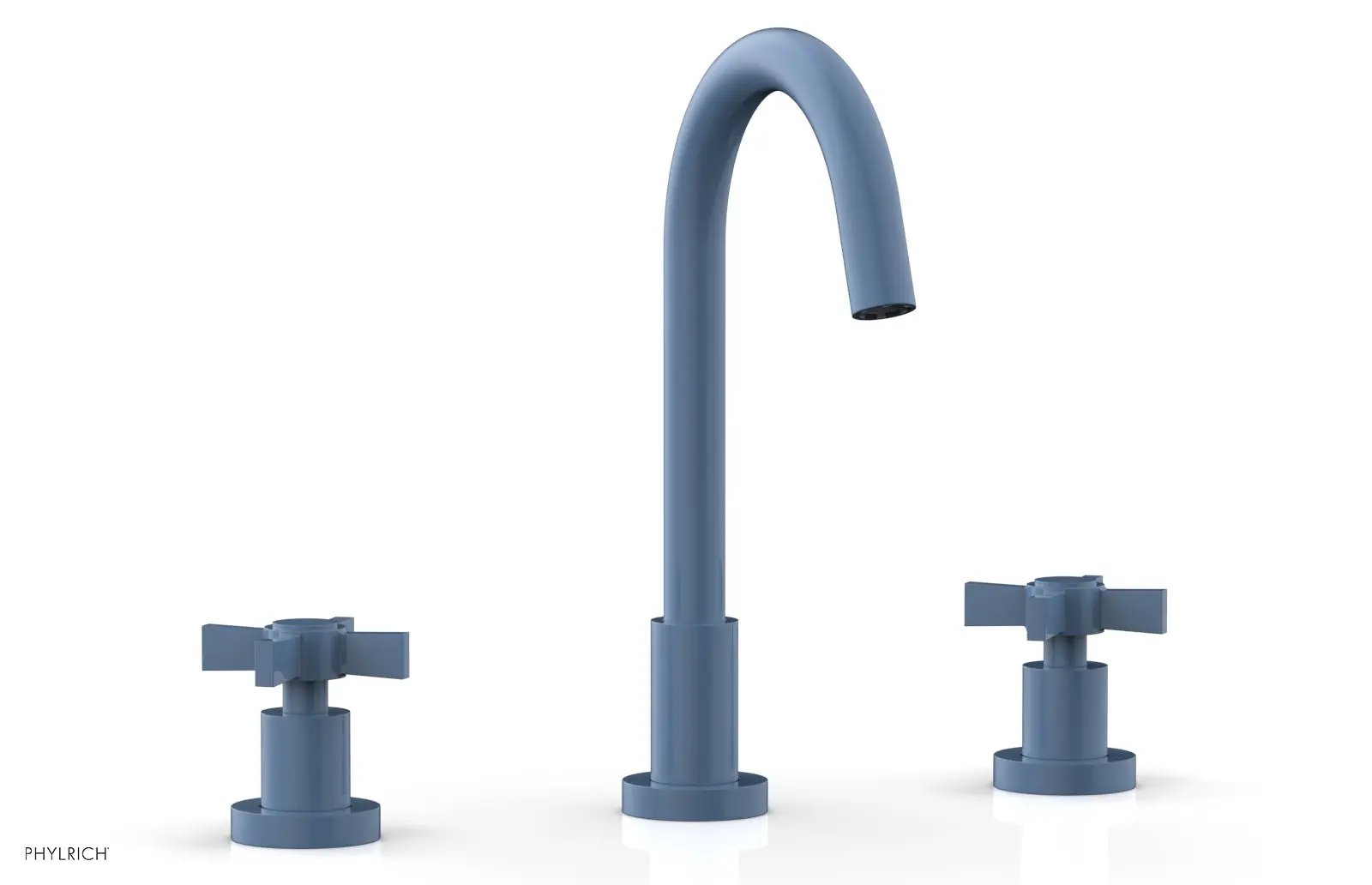 Phylrich BASIC Widespread Faucet, 10 1/2" High Spout, Blade Cross Handles by Phylrich