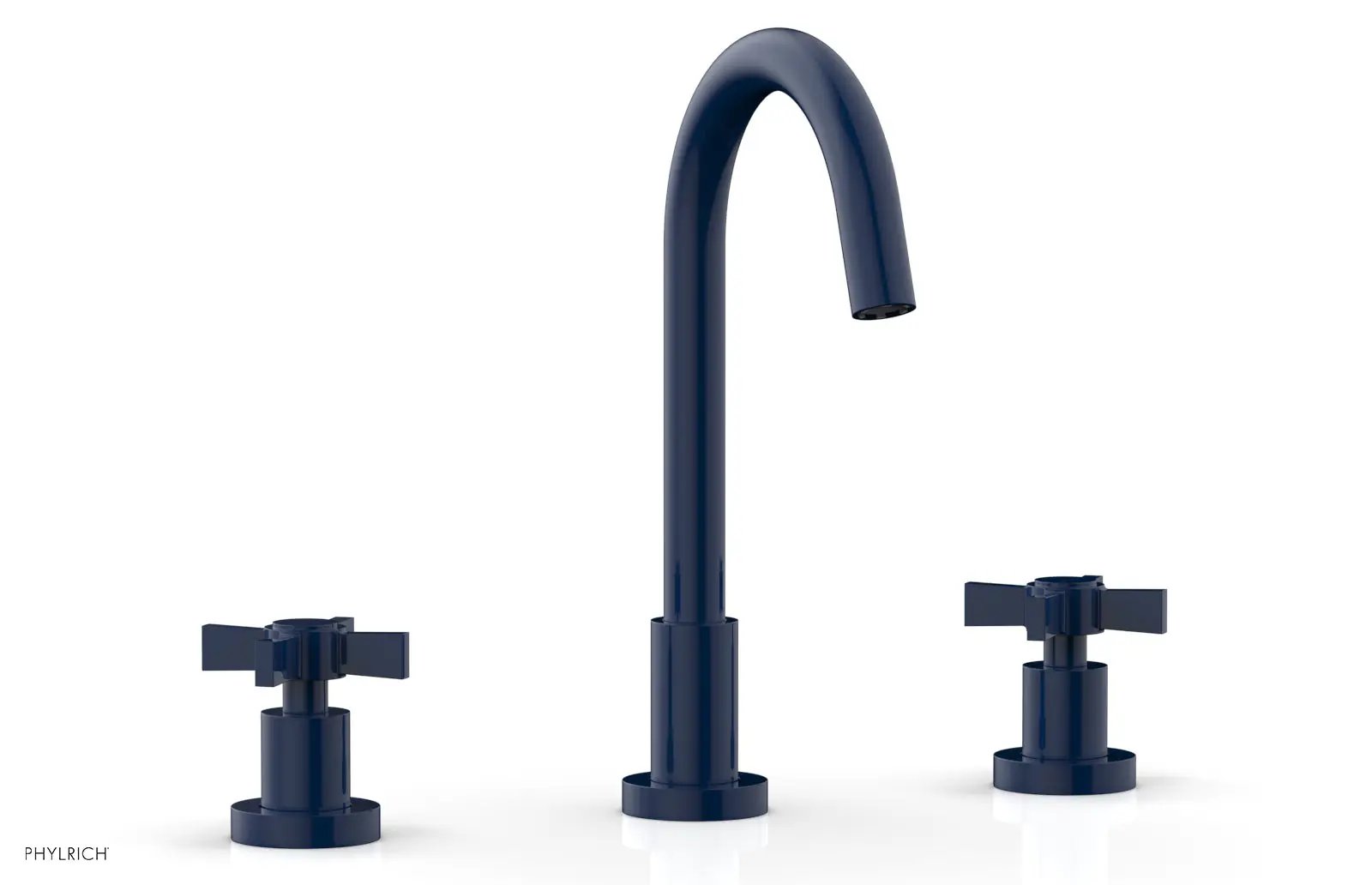 Phylrich BASIC Widespread Faucet, 10 1/2" High Spout, Blade Cross Handles by Phylrich