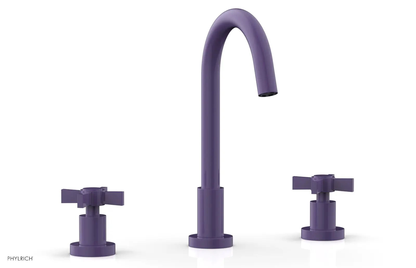 Phylrich BASIC Widespread Faucet, 10 1/2" High Spout, Blade Cross Handles by Phylrich