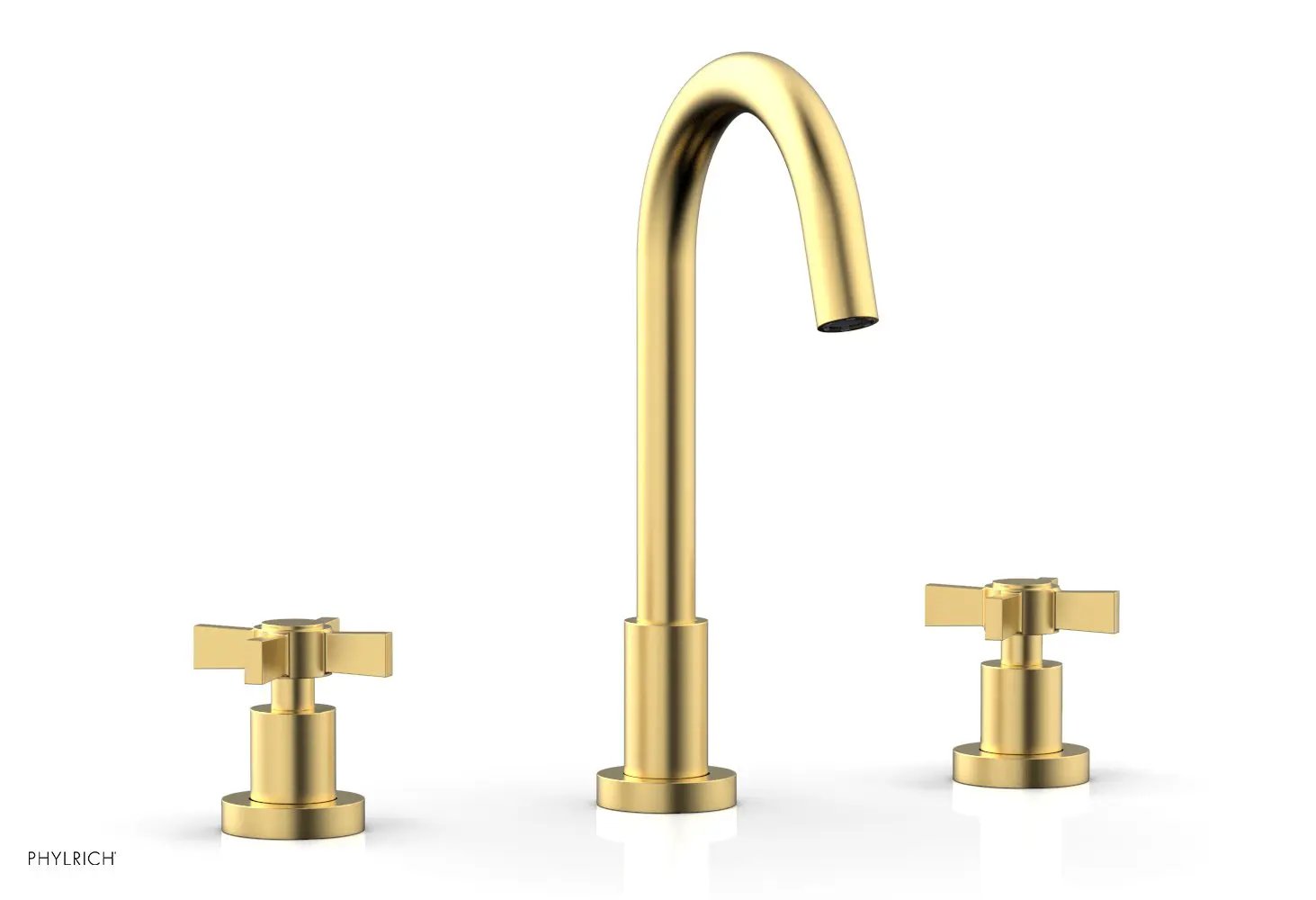 Phylrich BASIC Widespread Faucet, 10 1/2" High Spout, Blade Cross Handles by Phylrich