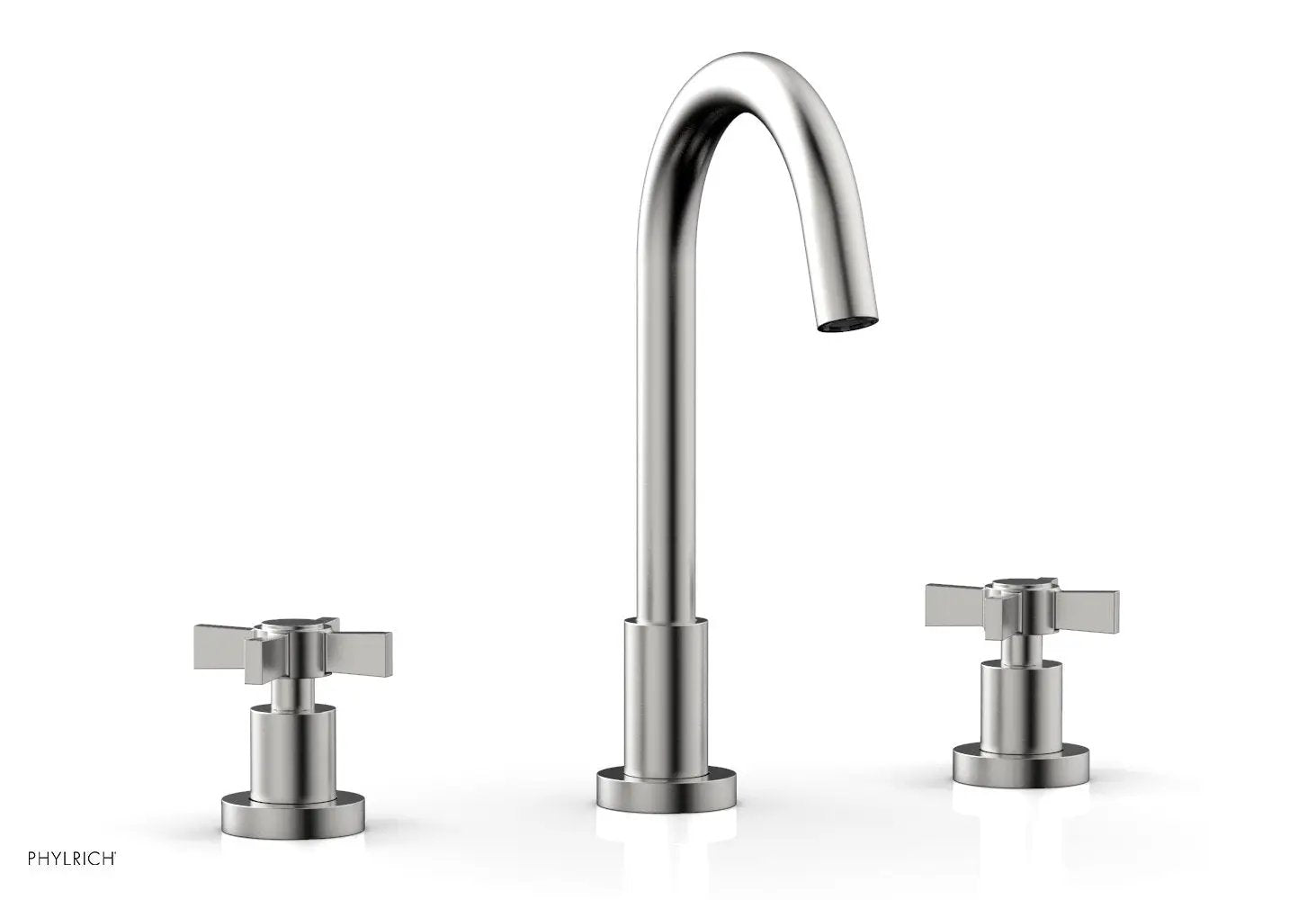 Phylrich BASIC Widespread Faucet, 10 1/2" High Spout, Blade Cross Handles by Phylrich