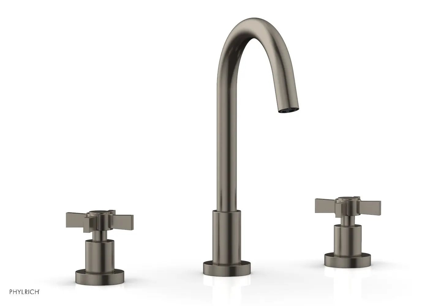 Phylrich BASIC Widespread Faucet, 10 1/2" High Spout, Blade Cross Handles by Phylrich