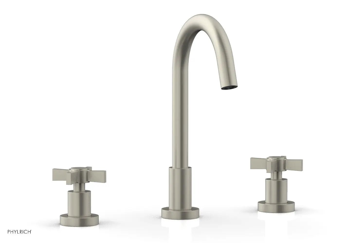 Phylrich BASIC Widespread Faucet, 10 1/2" High Spout, Blade Cross Handles by Phylrich