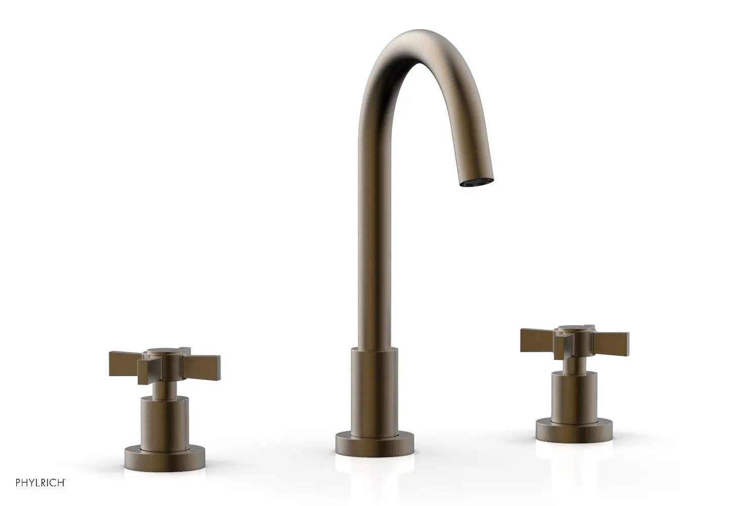 Phylrich BASIC Widespread Faucet, 10 1/2" High Spout, Blade Cross Handles by Phylrich