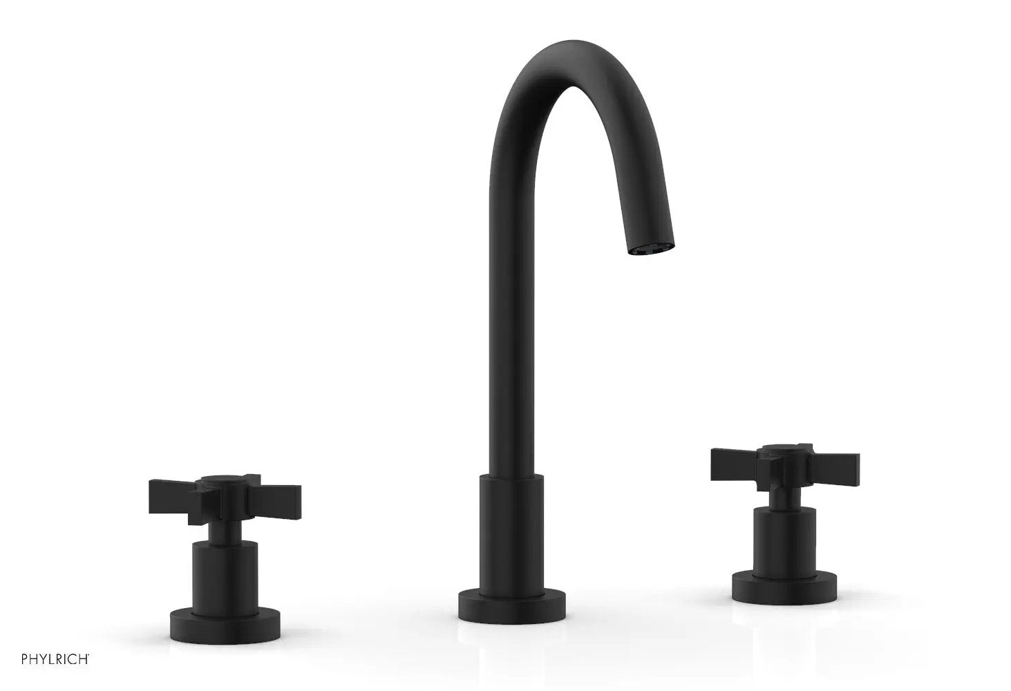 Phylrich BASIC Widespread Faucet, 10 1/2" High Spout, Blade Cross Handles by Phylrich
