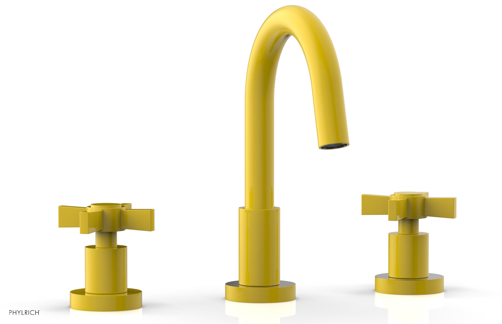 Phylrich BASIC Widespread Faucet, 8 1/2" High Spout, Blade Cross Handles by Phylrich
