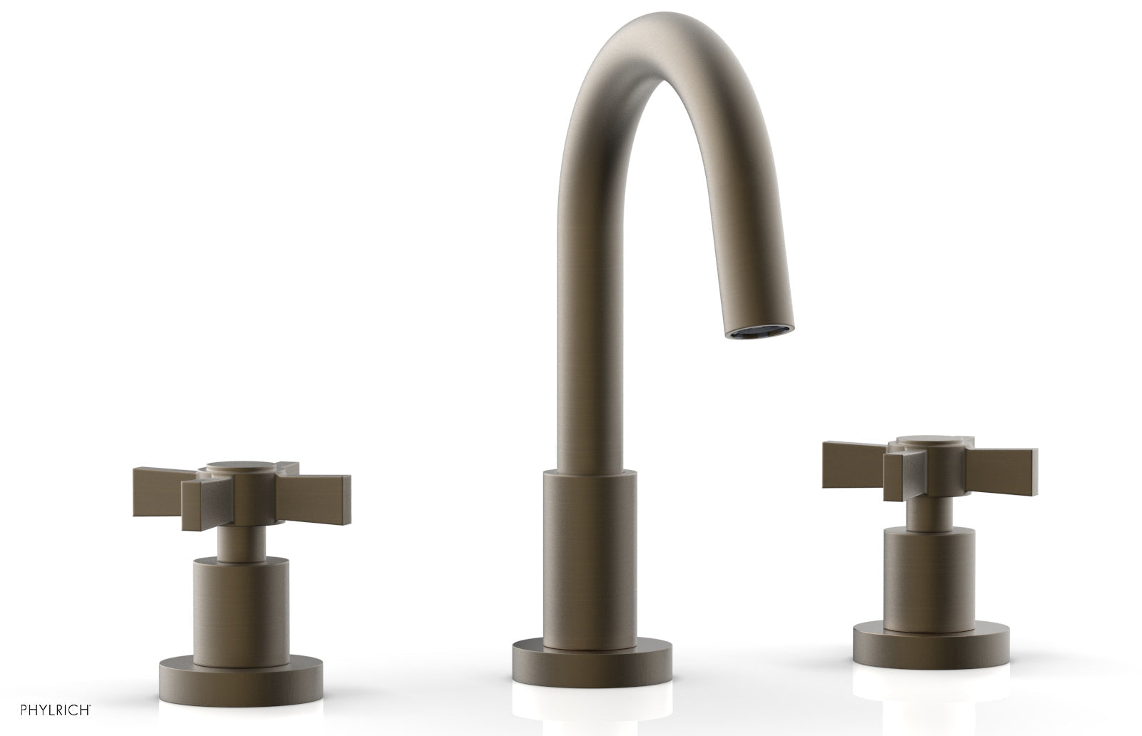 Phylrich BASIC Widespread Faucet, 8 1/2" High Spout, Blade Cross Handles by Phylrich