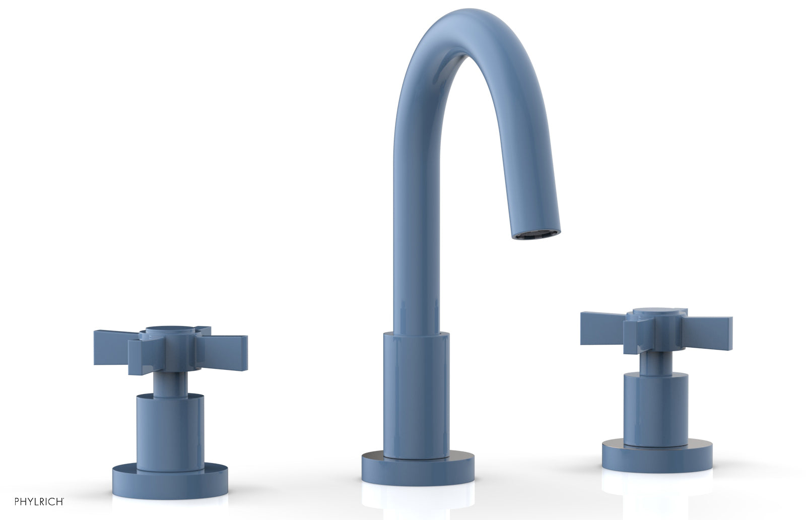 Phylrich BASIC Widespread Faucet, 8 1/2" High Spout, Blade Cross Handles by Phylrich
