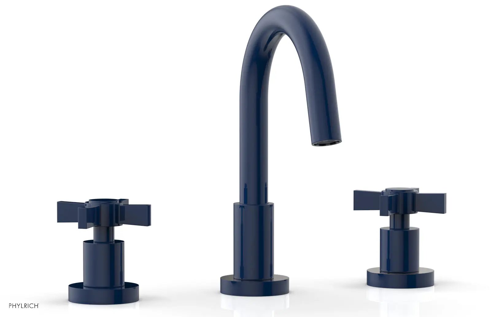 Phylrich BASIC Widespread Faucet, 8 1/2" High Spout, Blade Cross Handles by Phylrich