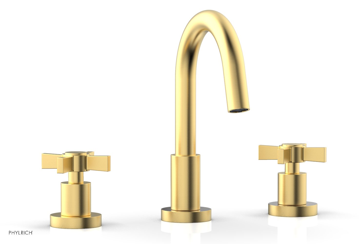 Phylrich BASIC Widespread Faucet, 8 1/2" High Spout, Blade Cross Handles by Phylrich