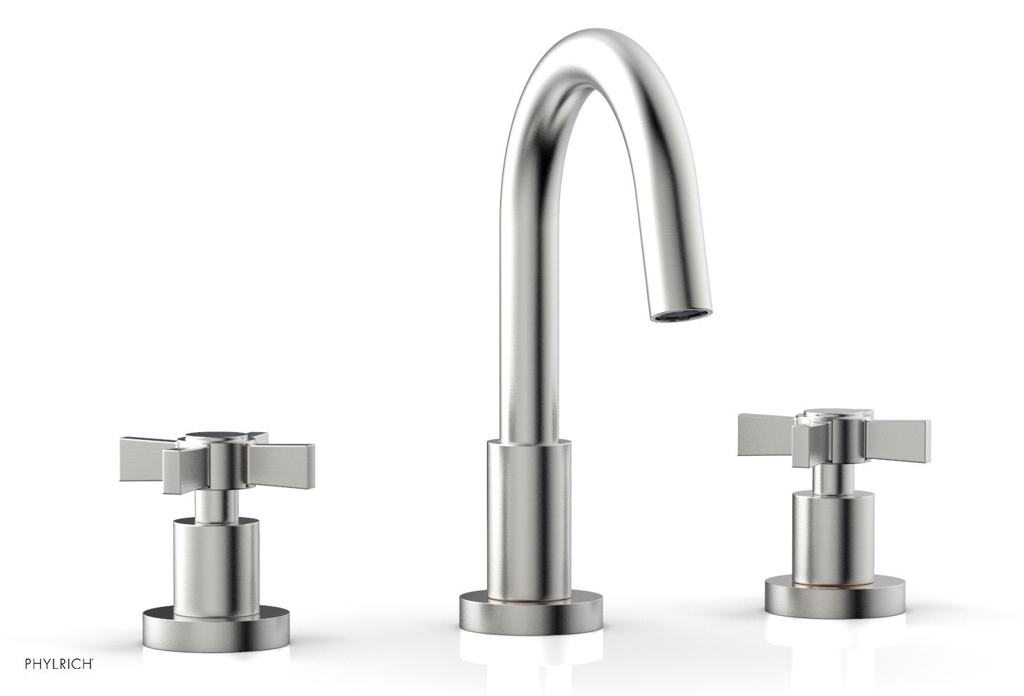 Phylrich BASIC Widespread Faucet, 8 1/2" High Spout, Blade Cross Handles by Phylrich
