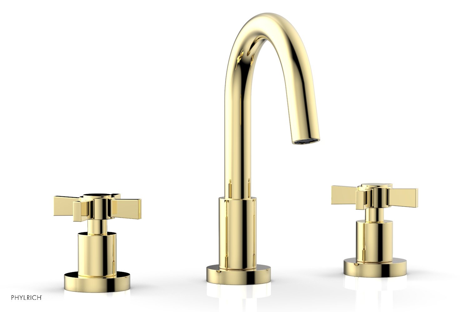 Phylrich BASIC Widespread Faucet, 8 1/2" High Spout, Blade Cross Handles by Phylrich