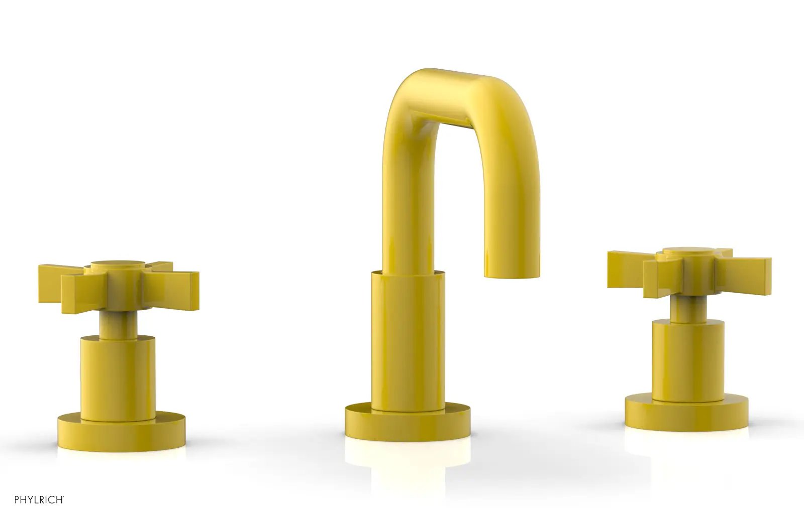 Phylrich BASIC Widespread Faucet, 6 3/8" High Spout, Blade Cross Handles by Phylrich