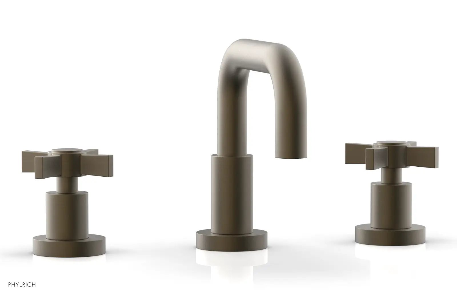 Phylrich BASIC Widespread Faucet, 6 3/8" High Spout, Blade Cross Handles by Phylrich