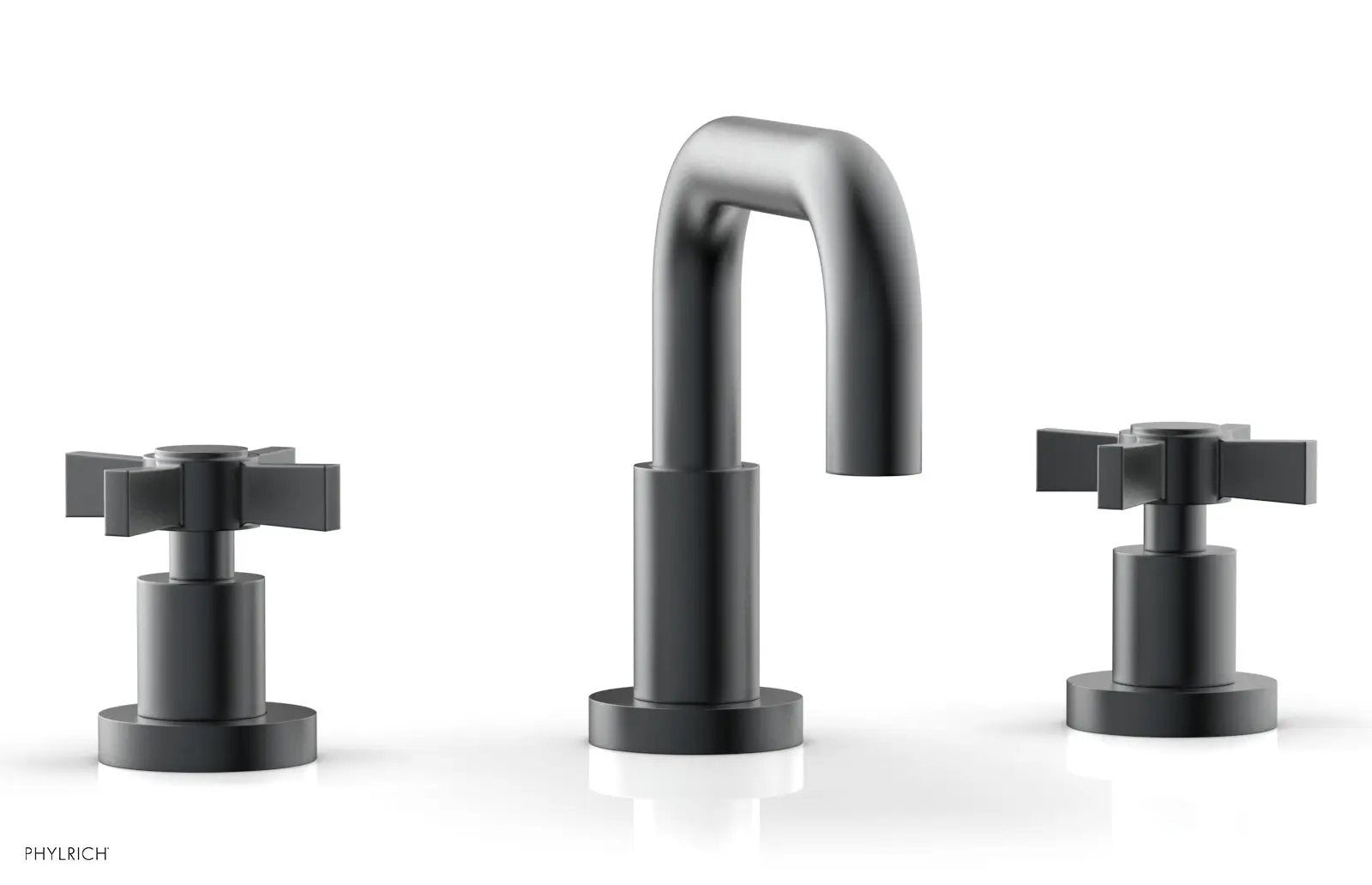 Phylrich BASIC Widespread Faucet, 6 3/8" High Spout, Blade Cross Handles by Phylrich