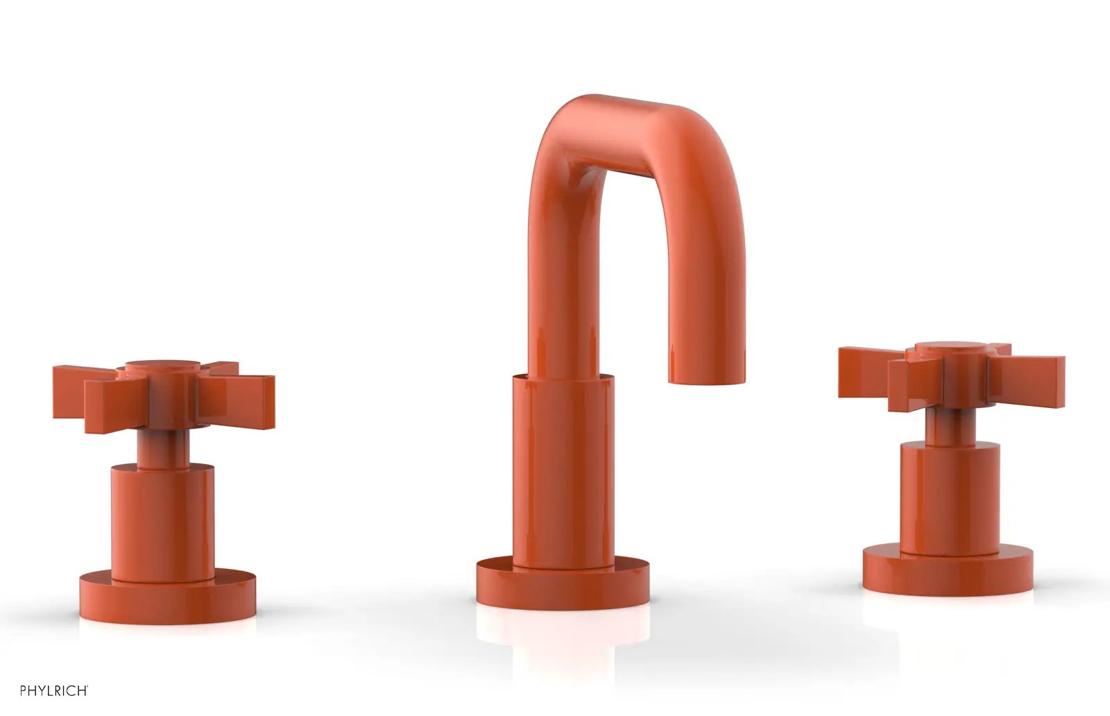 Phylrich BASIC Widespread Faucet, 6 3/8" High Spout, Blade Cross Handles by Phylrich