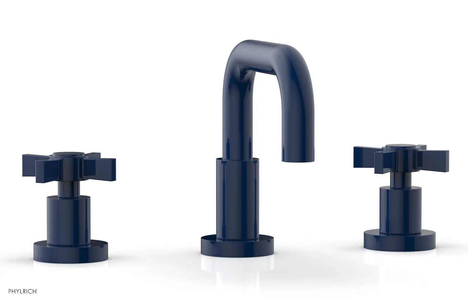 Phylrich BASIC Widespread Faucet, 6 3/8" High Spout, Blade Cross Handles by Phylrich
